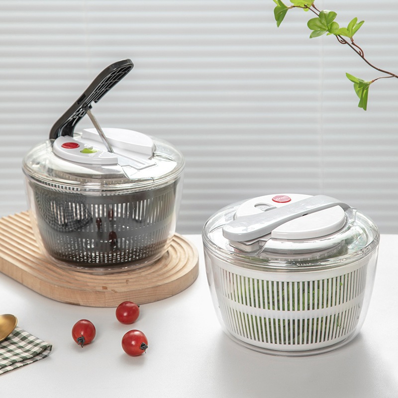 蔬菜按压式脱水器沙拉甩干机#Vegetable Press-Type Dehydrator: Salad Spinner