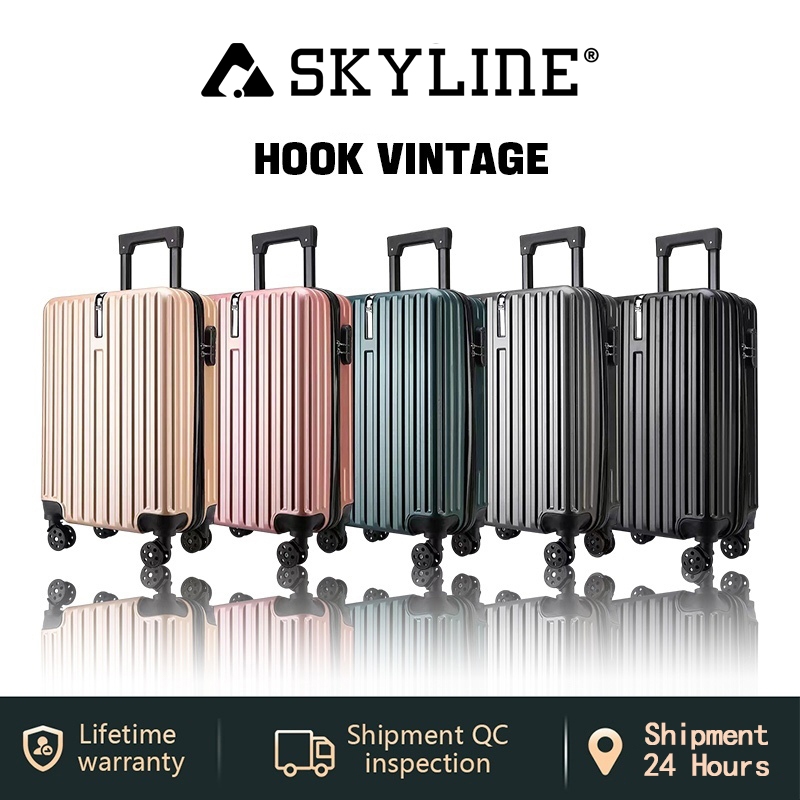 Travel Luggage Thickened Border Password Box Retro Luggage Right Angle Luggage Anti-collision Hook up行李箱