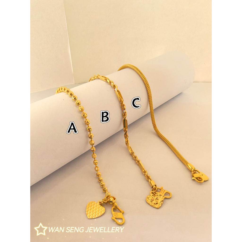 Emas916  Rantai Tangan 黄金手链 916 GOLD BRACELET