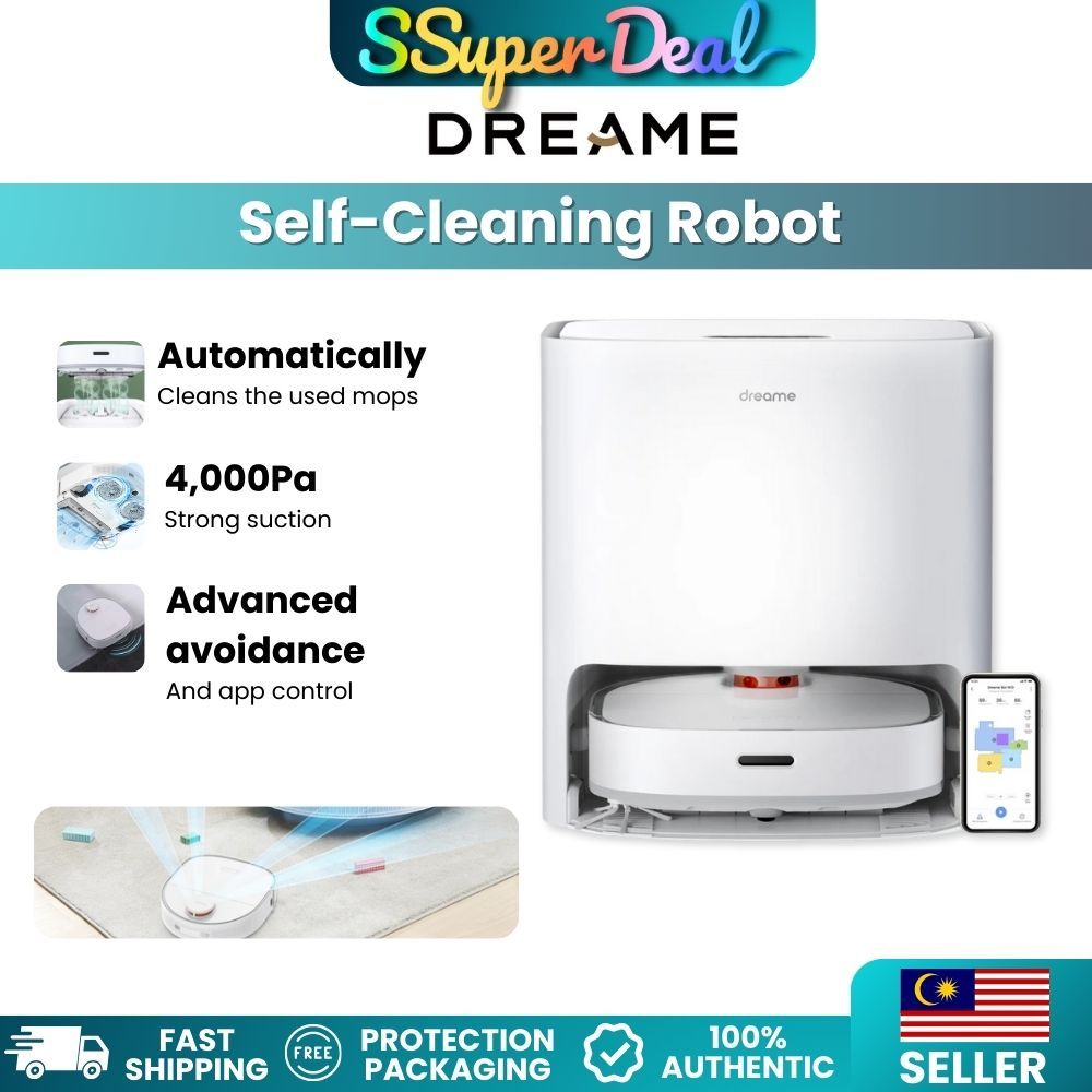 Dreame Bot W10 Self-Cleaning Robot Vacuum And Mop (Automatically cleans the used mops | Dries the mops after cleaning)