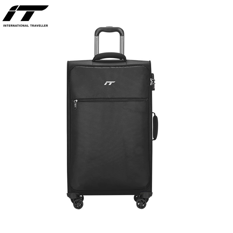 IT UK/ LONDON 20"/24"/28" Inch Oxford Fabric Ultra Light Soft Case Waterproof 360 Rotation Silent Wheels w TSA Lock