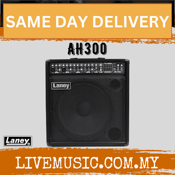 Laney AH300 Audiohub Combo 300 Watt Multi-Instrument Amplifier (Guitar/Bass/Keyboard and/or Microphone)