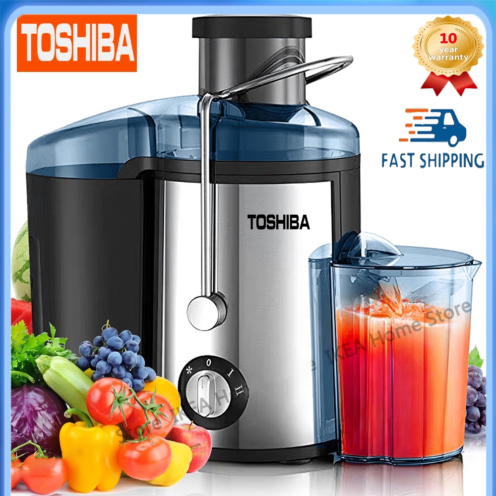 【30-day unconditional return and exchange】Original Toshiba 400W juicer electric juicer large capacity fruit juicer pemer