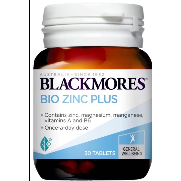 BLACKMORES Bio Zinc TABLETS  EXPIRY: 102026