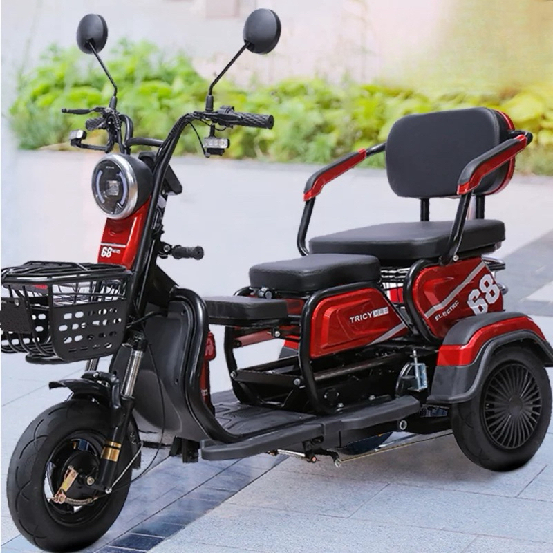 Brand New Electric Tricycle Scooter Ebike Skuter elektrik Three wheels adult E bike motor