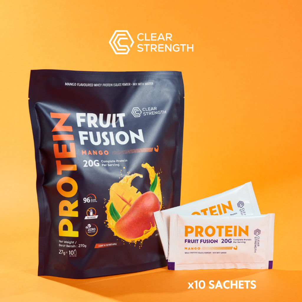 Clear Strength | Whey Protein Powder | Mango Flavour | 0g Lactose | 10x Sachets