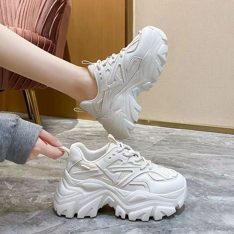 Ladies casual shoes Fashionable breathability Wear -resistant non -slip Lady Daddy Shoes