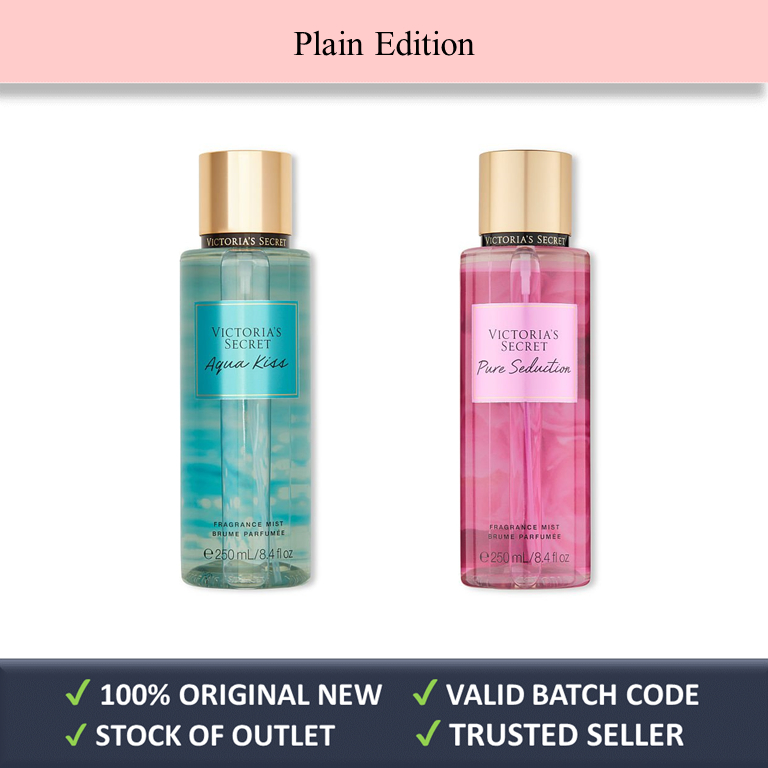 Original New VS Aqua Kiss Pure Seduction Fragrance Body Mist 250ml Outlet Store Malaysia Imported USA Perfume Spray