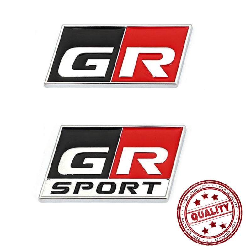 TOYOTA GR SPORT 3D Metal Logo OEM Gazoo Racing Car Rear Trunk Emblem Logo for Toyota Camry Yaris HILUX Corolla cross