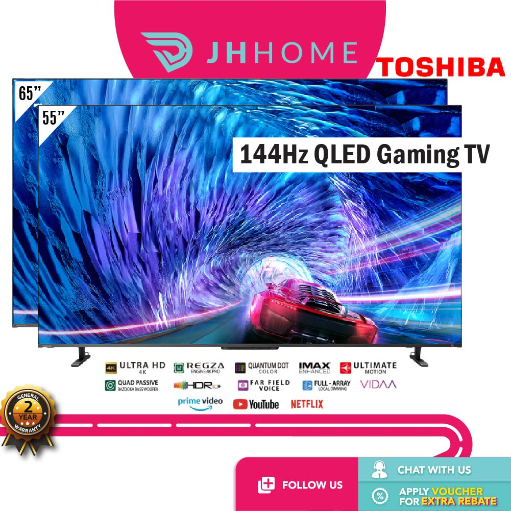 Toshiba 144Hz Quantum 4K Direct LED Gaming Smart TV / Television / 电视 (65") 65Z670MP | (55") 55Z670MP