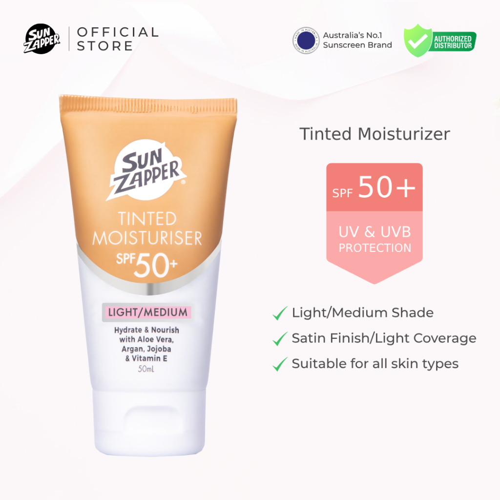 Sun Zapper Tinted Moisturizer SPF 50+ | UVA & UVB Protection | BB Cream | Tinted Sunblock | 50ml | BB Cream With SPF