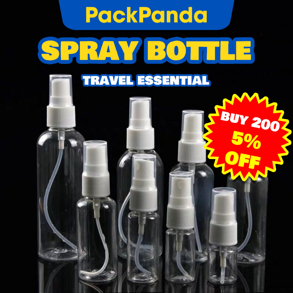 Transparent Spray Bottle Plastic Bottle Travel Bottle Set Sprayer Bekas Plastik Botol Semburan