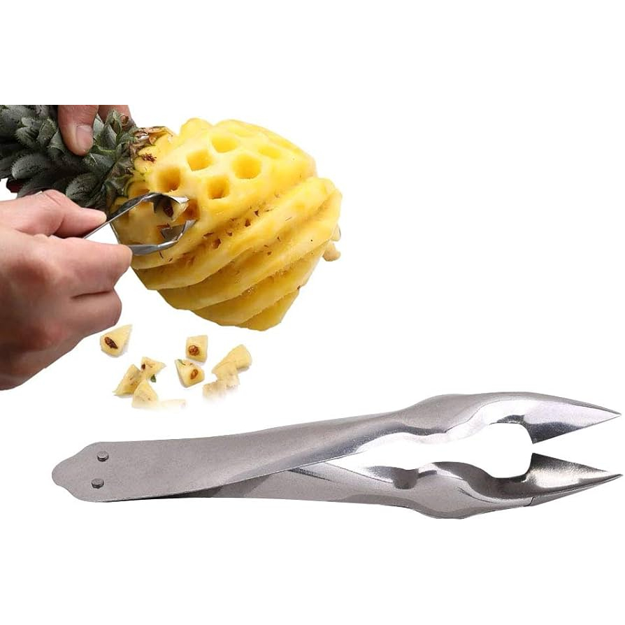 2pcs Pineapple Eye Peeler Remover Tweeze Stainless Steel Sharp Removal Fruit Special Peeling Tool Deseed Cutting Clip