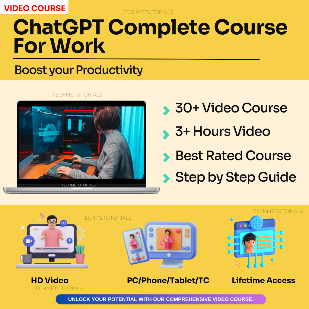 ChatGPT Complete ChatGPT Course For Work | ChatGpt Course ChatGpt 4 Chat Gpt ChatGpt Masterclass Midjourney