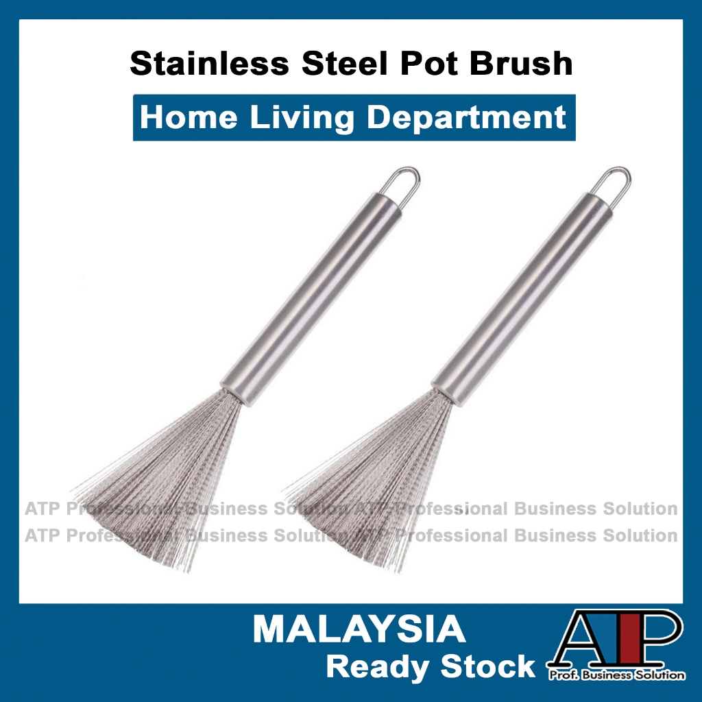 Cleaning Stainless Steel Pot Brush Kitchen Easy Clean Long Handled Brush Kitchen Cleaning Tools Stain Resistant