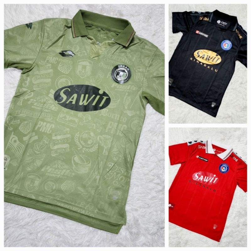 Jersi Sabah FC Jersey Liga Super Away Third Special Kit All Black 2023 2022 - High Quality
