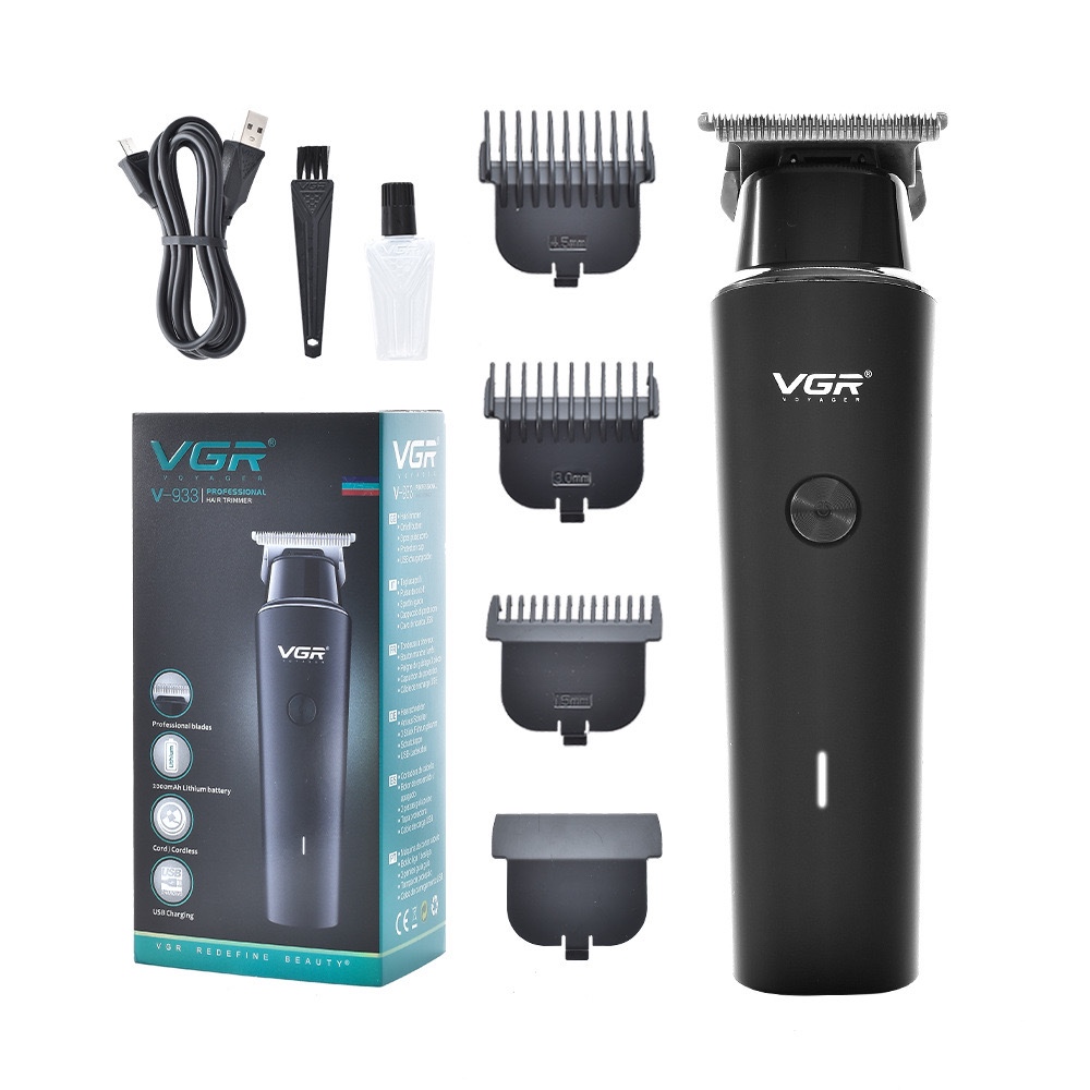 VGR V-937-V933 Adult Hair trimmer LCD Digital Display Clipper Hair Salon Special pencukur misai rambut man shaver 剃須刀電動