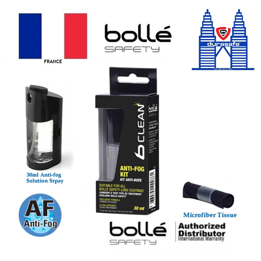 BOLLE 1651200 B200 Clean Anti-Fog Kit With 30ml Anti-Fog