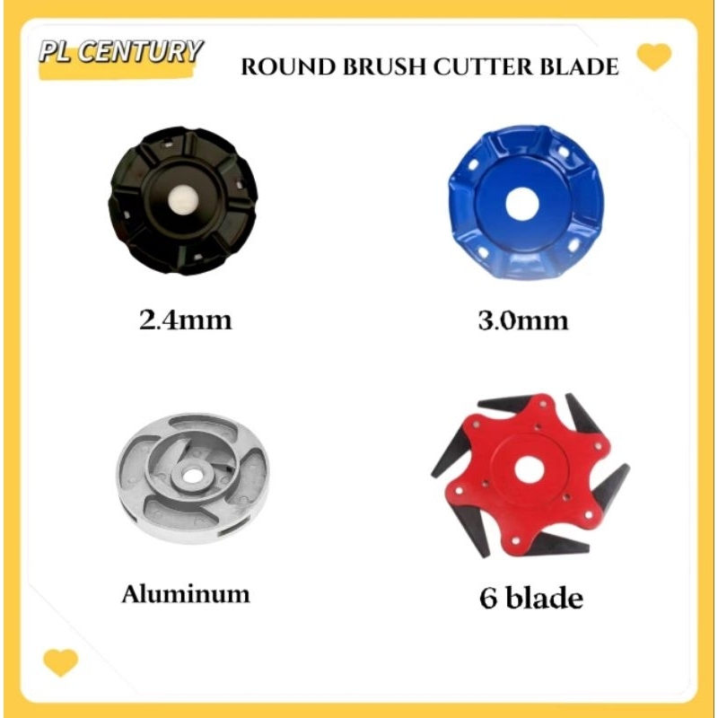 Good Quality 2.4mm - 3.0mm heavy duty Round Brush cutter mesin rumbut Piring mesin potong rumput grass trimmer割草盘