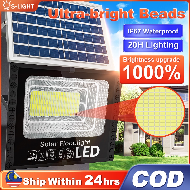 Solar Light Outdoor Lighting Lampu Solar Light 2500W Solar Spotlight Lampu Solar IP67 Waterproof Solar Street Light nice