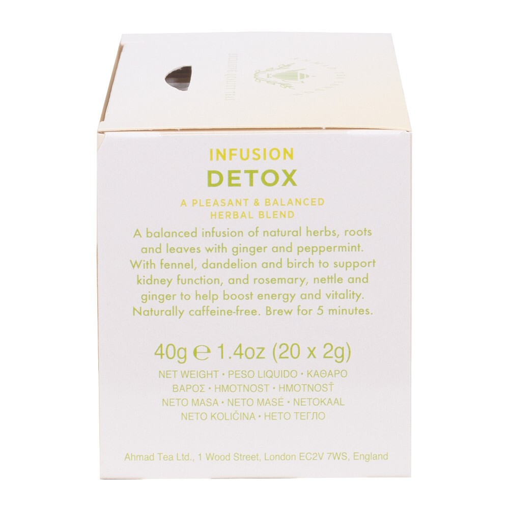 Ahmad Tea D'TOX (20 Teabags) Halal Certified