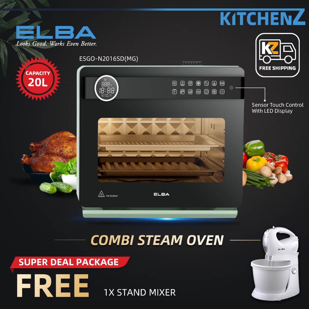 [FREE Shipping] Elba Built-in Oven Multifunction Oven/ Combi Steam Oven  / Smart Oven / Free Stand Mixer