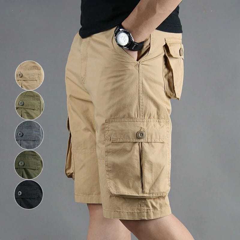 Lelaki Short Pants Cargo/ Men's Short Pants Multi pockets Cargo/ Lelaki Pendek cotton six pockets