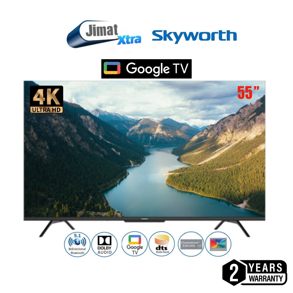 [Free Shipping] Skyworth 50"/55"/65" Inch Digital Led 4k Ultra Hd Google TV 50SUE7600 | 55SUE7600 | 65SUE7600