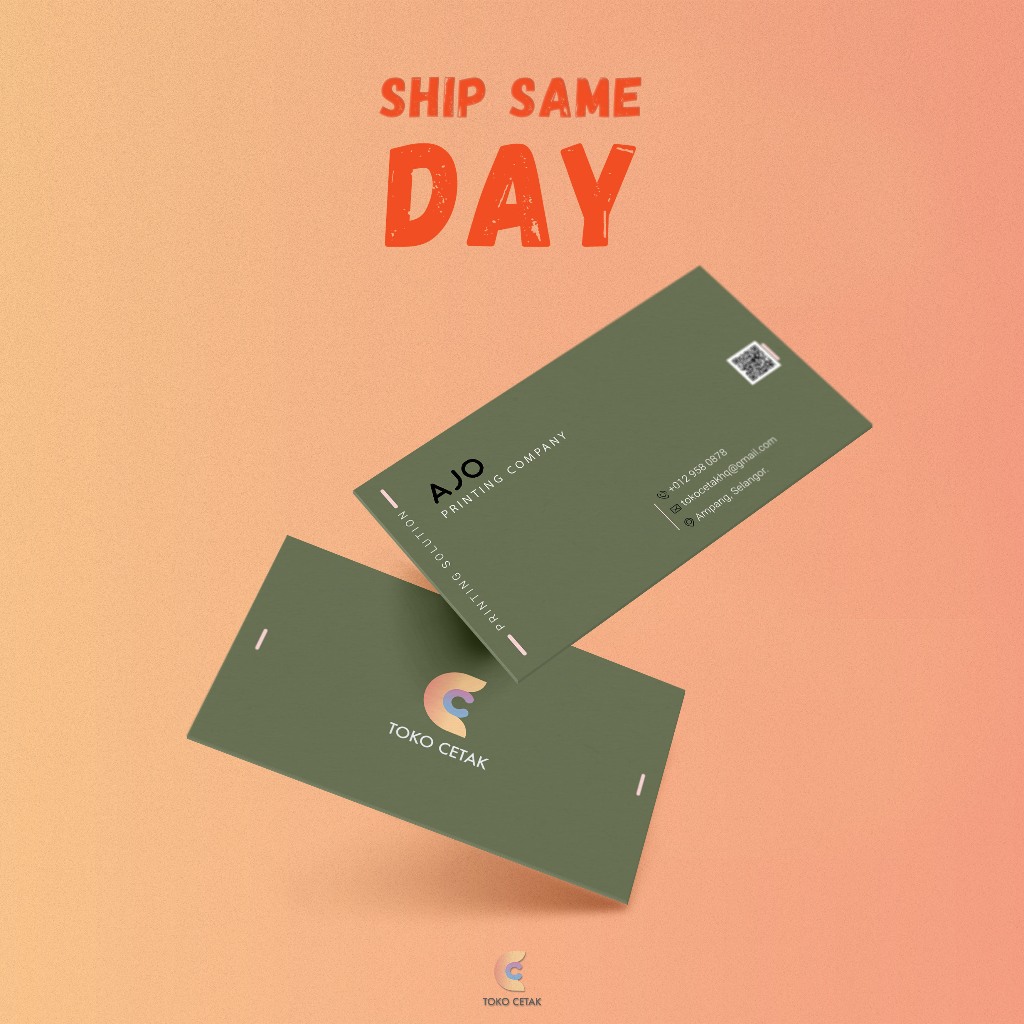 [SHIP SAME DAY]2-Sided Business Card/Name Card Printing [ONLY PRINTING]