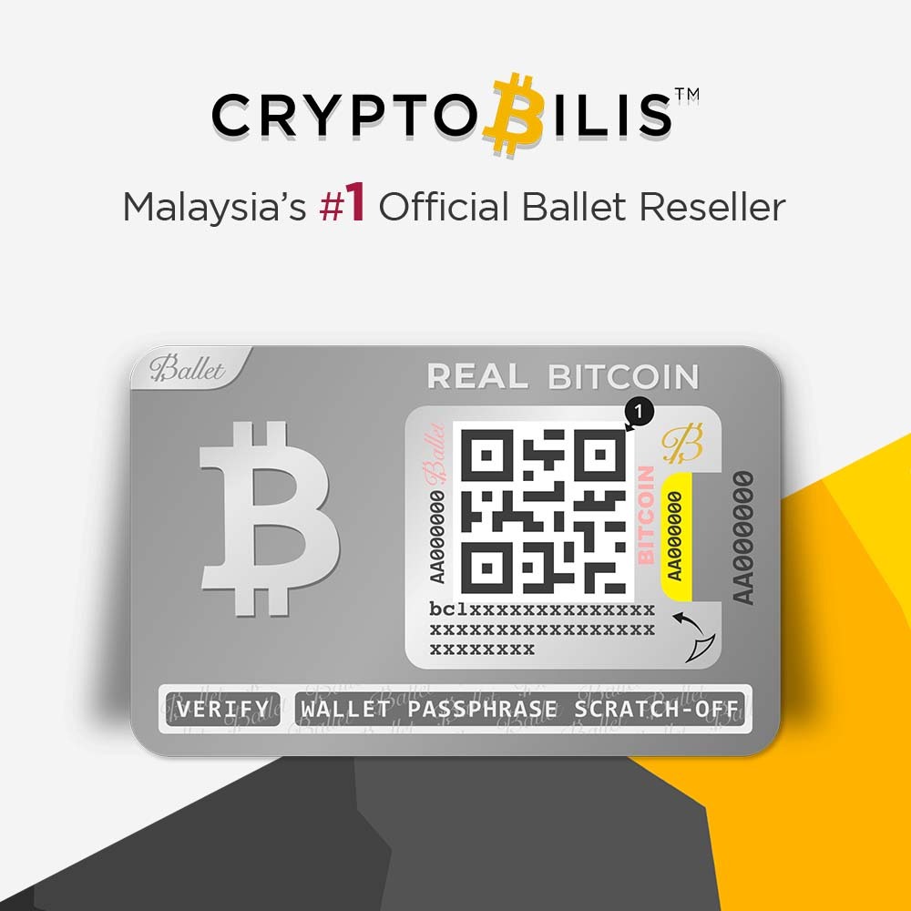 Ballet REAL Series (Cryptobilis) Stainless Steel Crypto Physical Wallet