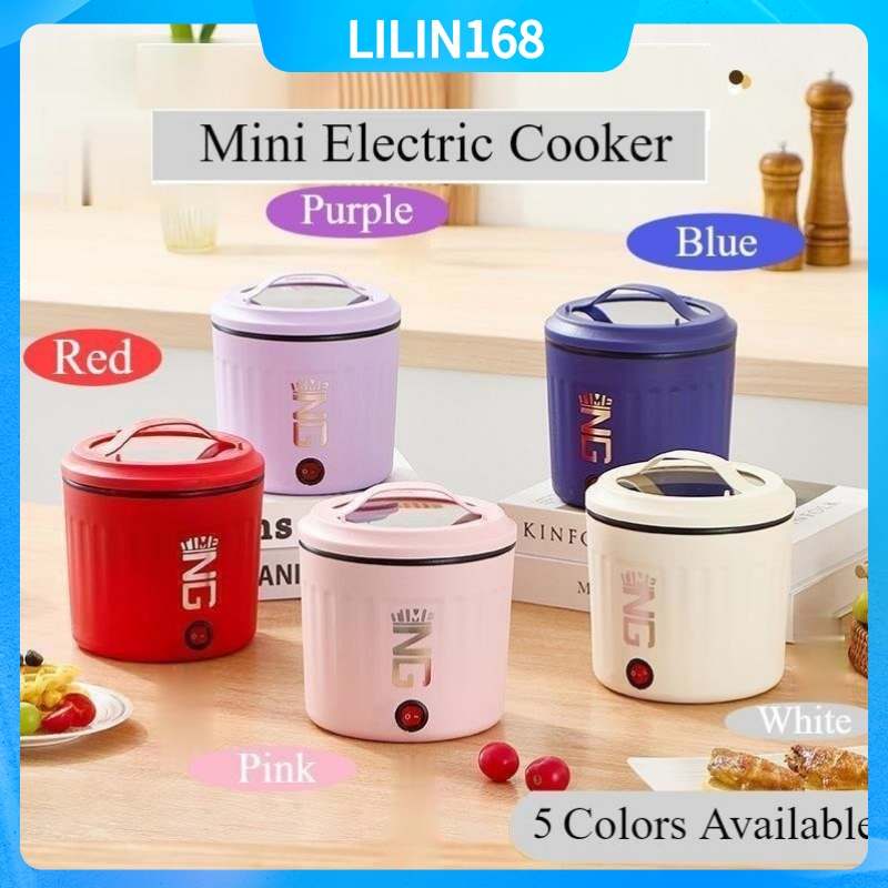 Mini Electric Cooker Multi-function Cookers Mini Hot Pot Instant Noodles Pot Non-Stick Pot Periuk Eletrik 迷你电煮锅泡面锅