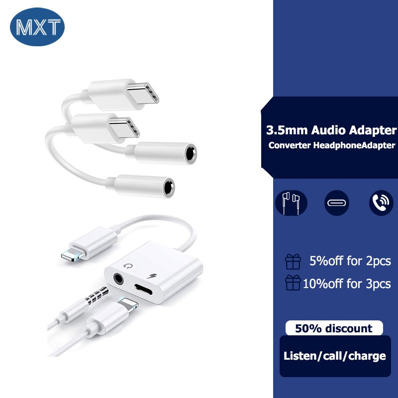 3.5mm Audio Adapter, Converter HeadphoneAdapter, Converter USB C Suitablefor headset calls, listening to music,etc