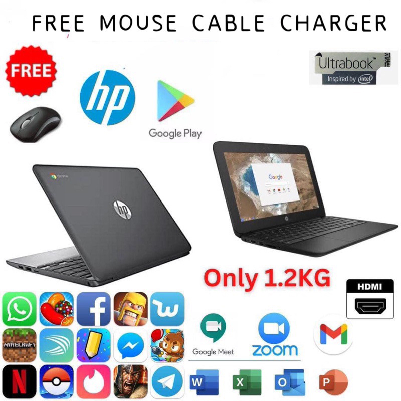 Chromebook PLAYSTORE 11.6inc 4GB RAM DDR4, 16GB SSD