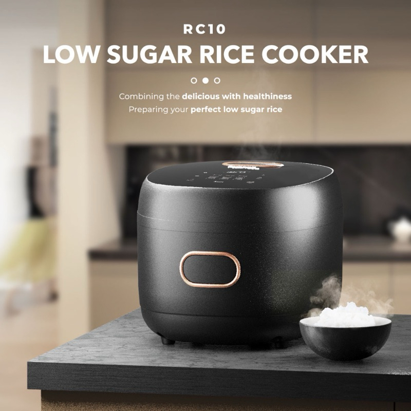 Russell Taylors Digital Low Sugar Rice Cooker (1.8L) RC10