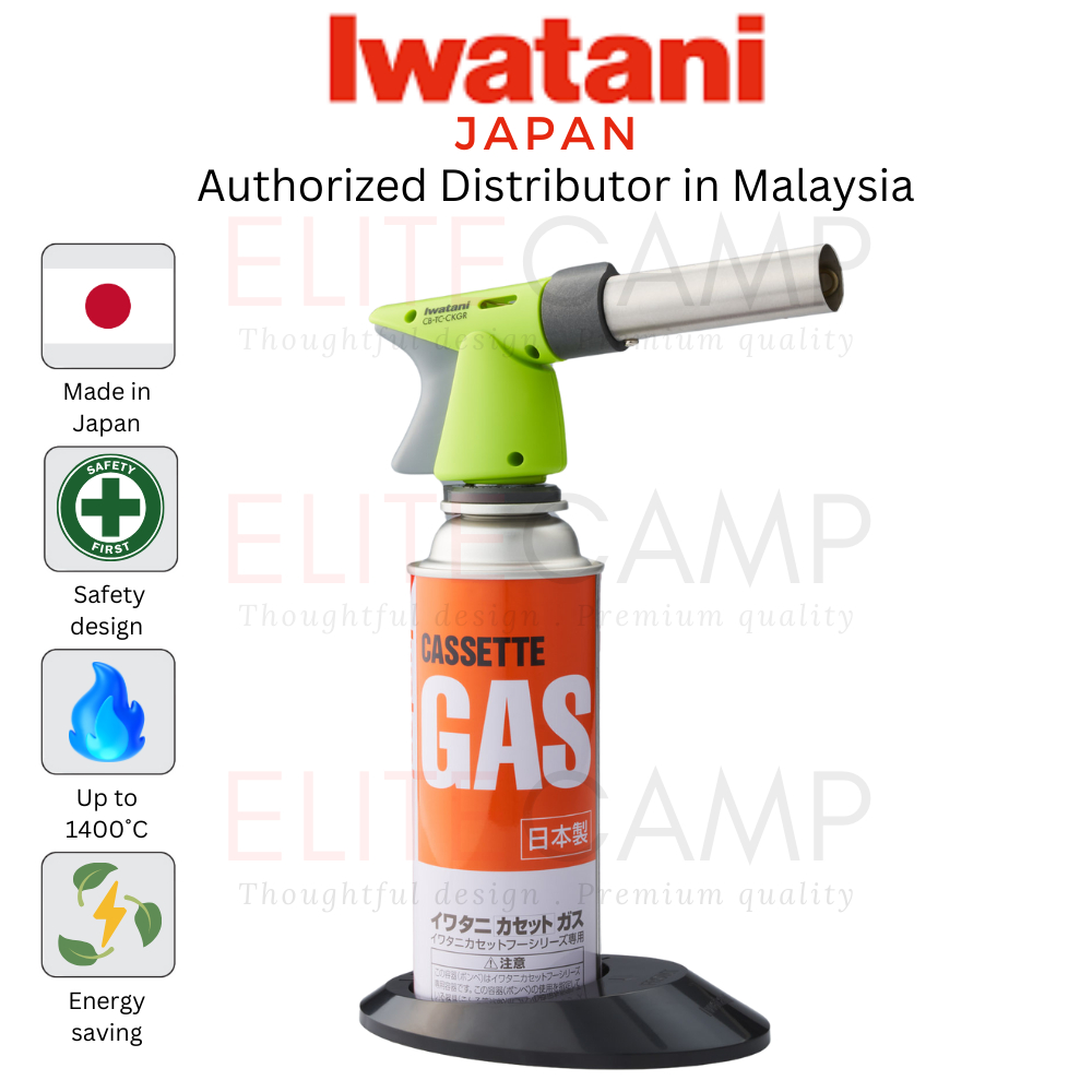 Iwatani Cooking Torch CB-TC-CKGR Butane Gas Torch Culinary Burner Fire Gun Lighter Flamethrower