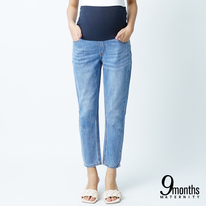 9months Maternity Full Panel Skinny Jeans | Jeans Mengandung | Jeans Pregnant | Seluar Jeans Mengandung | Denim