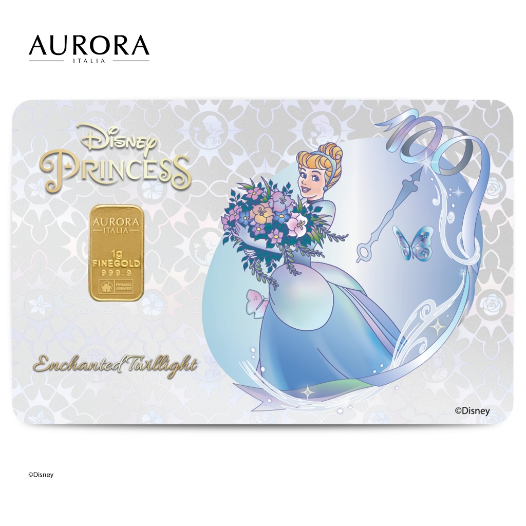 DISNEY X AURORA ITALIA (1g) 999.9 Princess Collection Cinderella 2 Limited Edition&hellip;