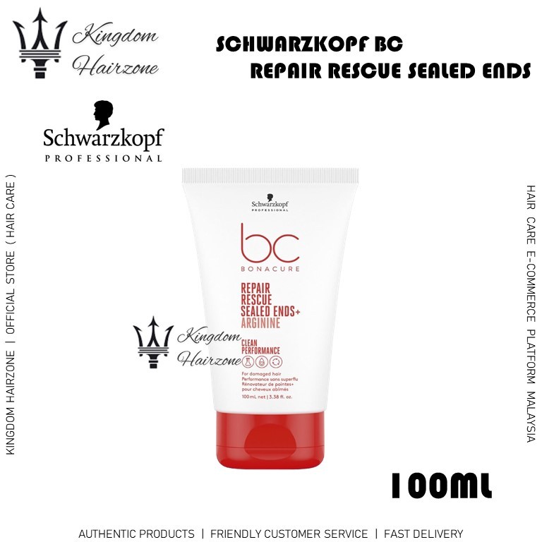 Schwarzkopf Bonacure BC Repair Rescue Arginine Sealed Ends (100ml)
