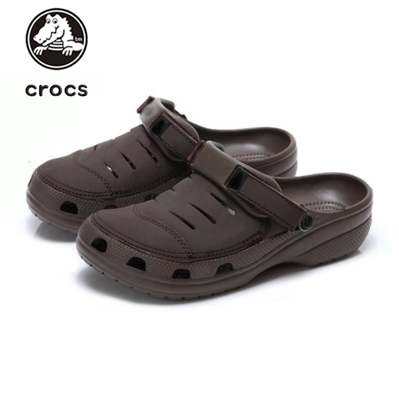 【 Malaysian stock 】 Crocs Yukon classic breathable beach slippers, sandals, perforated shoes, fashionable casual men's s