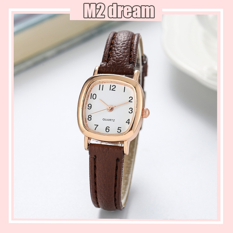 【READY STOCK】Korean Temperament Watch Fashion Women Watches Simple And Versatile Quartz Watch Jam Tangan