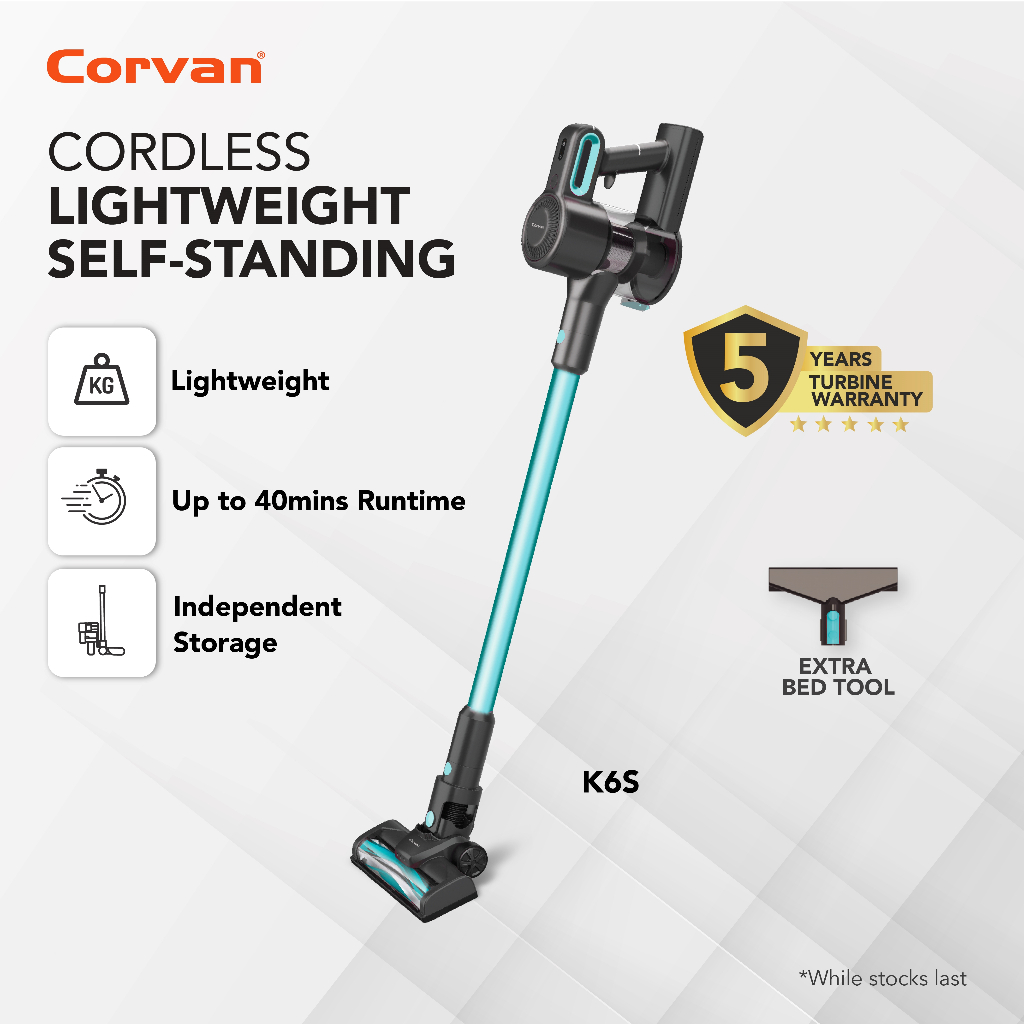 Corvan Cordless Vacuum Wireless Cleaner K6/K6S