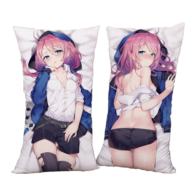 【Dakimakura】Arknight Blue Poison Dakimakura Half body Anime Hugging Pillow Cushion 55cm/70cm with free Pillow