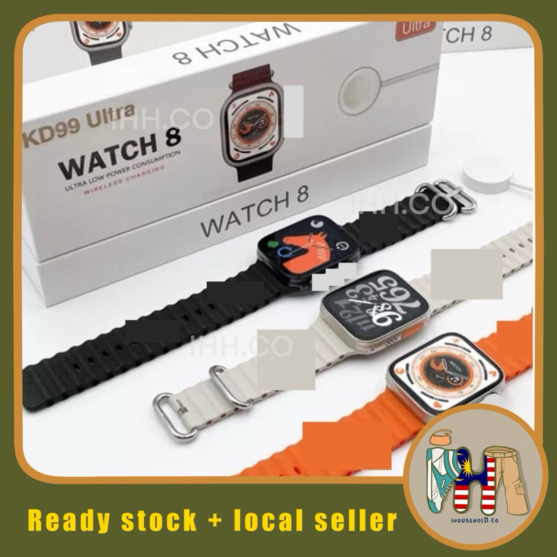 2024 New Ultra Watch 8 KD99 Smart Watch Waterproof sports watch Bluetooth call fitness health tracker