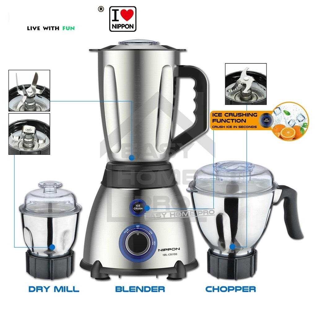 DISNIE/ Dessini Regina Changing Modern Life, High quality 3 in 1 Stainless Steel blender