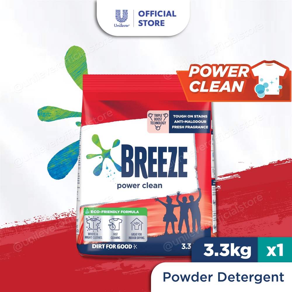 Breeze Detergent Powder Power Clean (3.3kg)