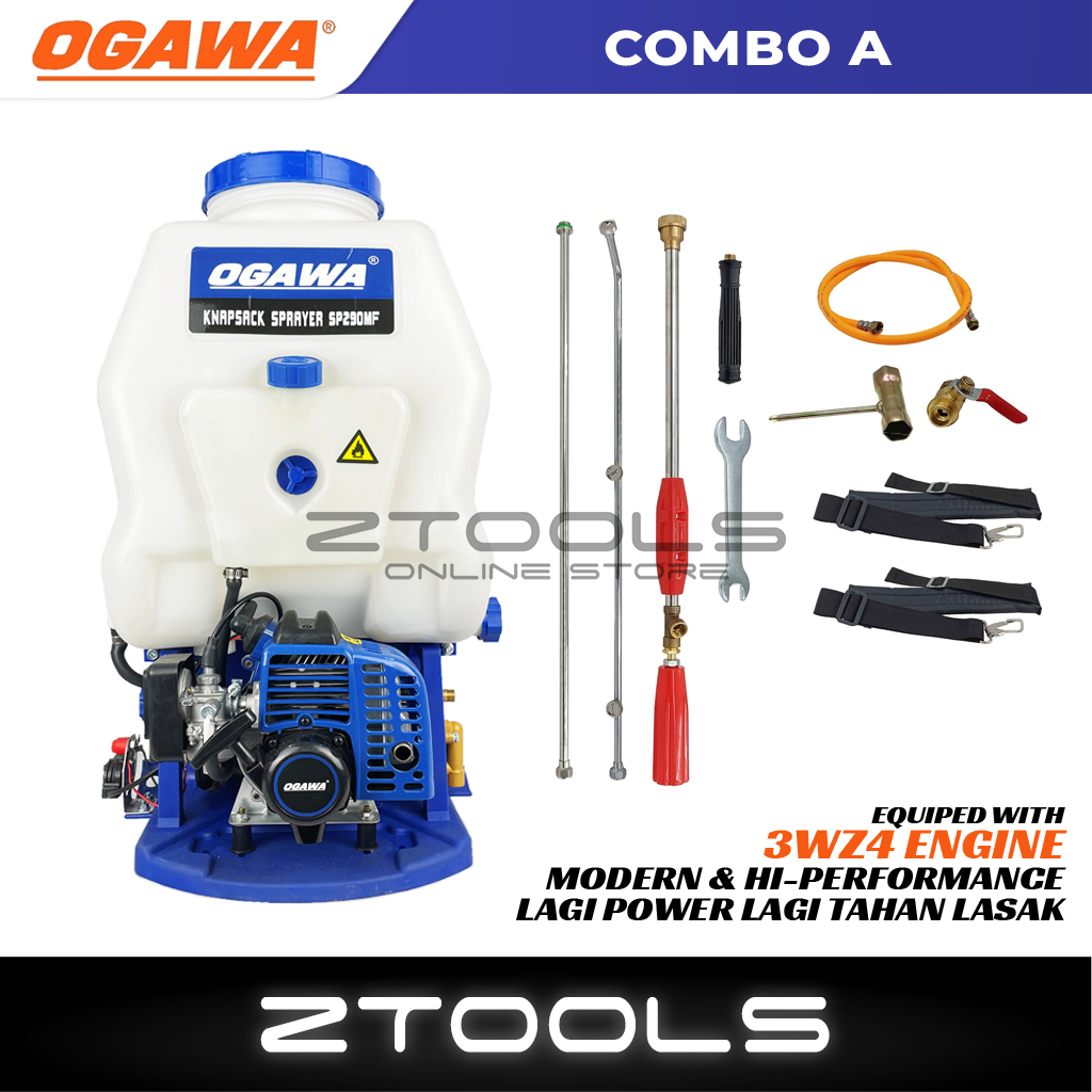 OGAWA 20L Mist Sprayer SP268MF | TB26 Engine Knapsack Power Sprayer Pump | Mesin Pam Racun Rumput Enjin