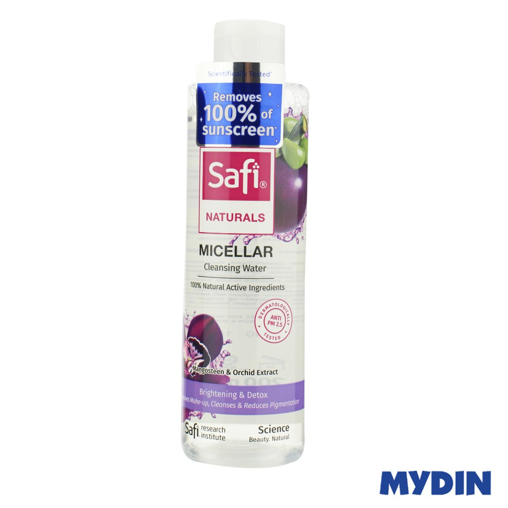 Safi Naturals Micellar Cleansing Water (200ml) - Mangosteen & Orchid