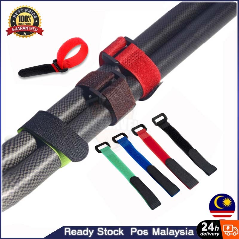 Ready Stock Fishing Rod Tie Holder Strap Spinning Casting Rod Straps Holders Magic Tape Strap Fishing Rod Tape 鱼竿绑带