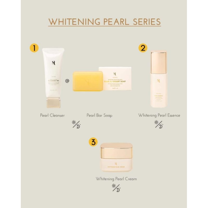 NEW ❣ SENDAYU TINGGI PEARL - PEARL SERIES set - jeragat PEARL CREAM BAR ESSENCE CLEANSING gel POWDER