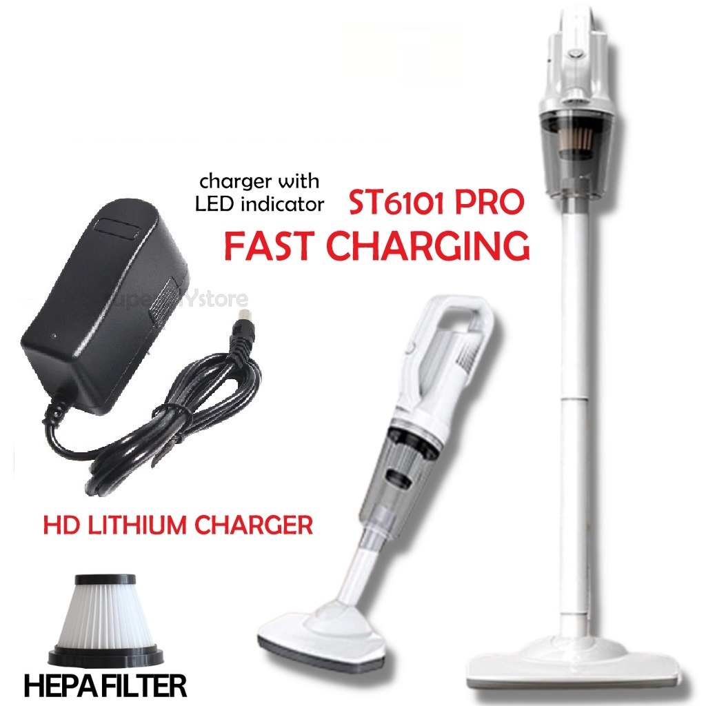 vacuum charger power adapter ST6101 PRO (2023) Wireless cordless Car Vacuum Cleaner Rechargeable Portable fast charging